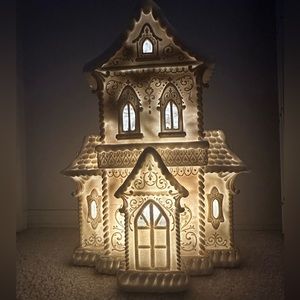 Large light up gingerbread house